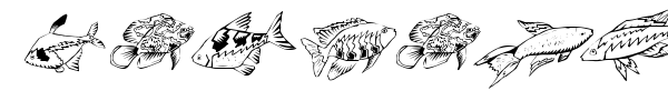 Fishing font