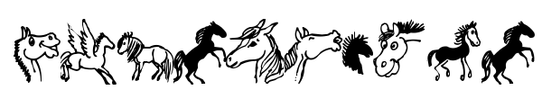 Horsedings font