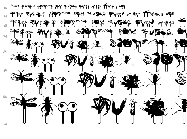Junglefood font waterfall