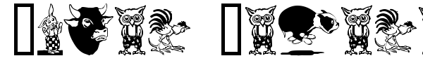 Karen Helene Dingbats font preview