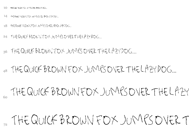 Killerpanda font waterfall