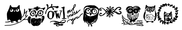 Owlmazing font