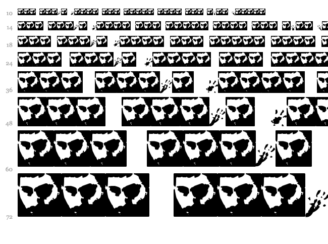 Rat Paws font waterfall
