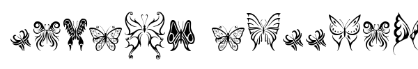 Tribal Butterflies font