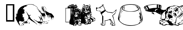 WM Animals 1 font