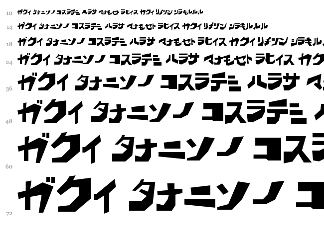 BD Wakarimasu font waterfall