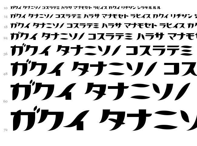 Citrus Fruits font waterfall