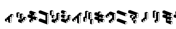 Demon Cubic Block NKP font preview
