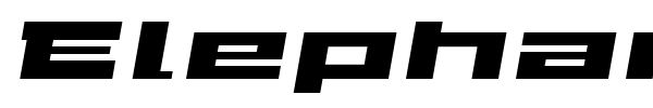 Elephant K font preview