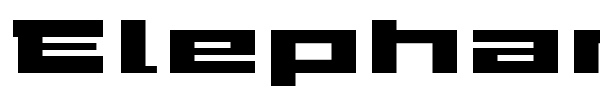 Elephant K font preview
