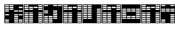 Katakana, block font