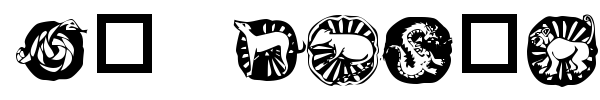 KR Chinese Zodiac font
