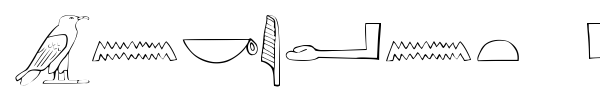 Ancient Egyptian Hieroglyphs font