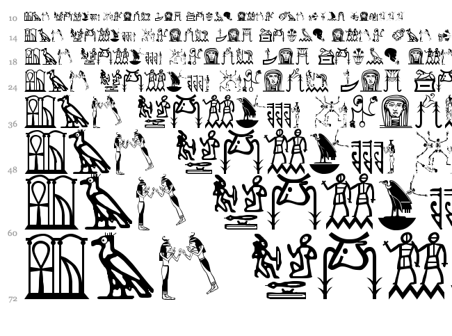 Hello Cleo Petra font waterfall