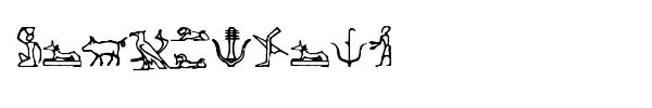 Hieroglify font