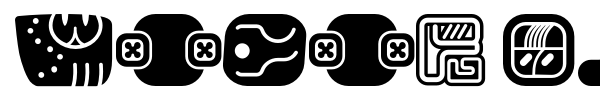 Mayan Glyphs font preview