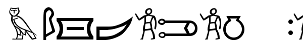 Meroitic Hieroglyphics font