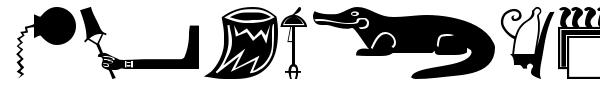 Old Egypt Glyphs font