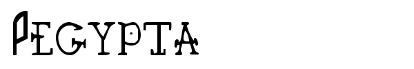 Pegypta font