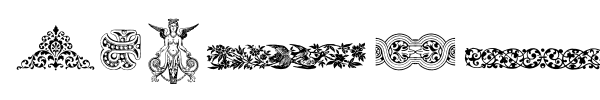Victorian Free Ornaments Two font