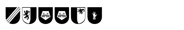 Wappen font preview