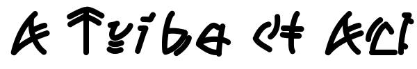 A Tribe of Aclems font