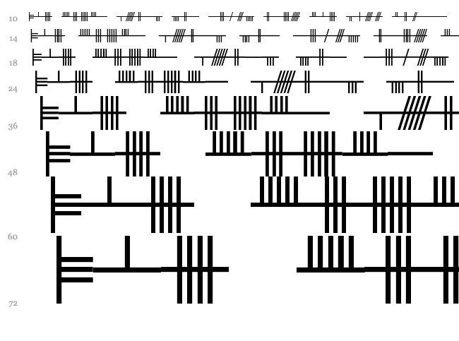 Beth Luis Nion + Fearn font waterfall