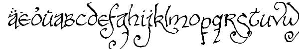 Bilbo Hand font preview