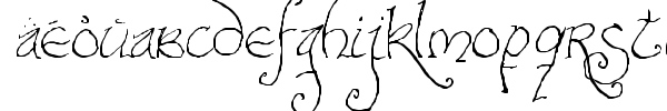 Bilbo Hand font preview