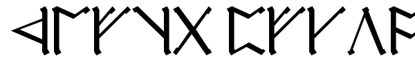 Cirth Erebor font preview