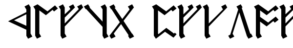 Cirth Erebor font preview