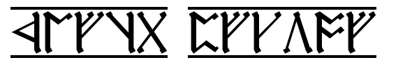 Cirth Erebor font preview