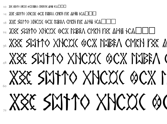 Csenge font waterfall
