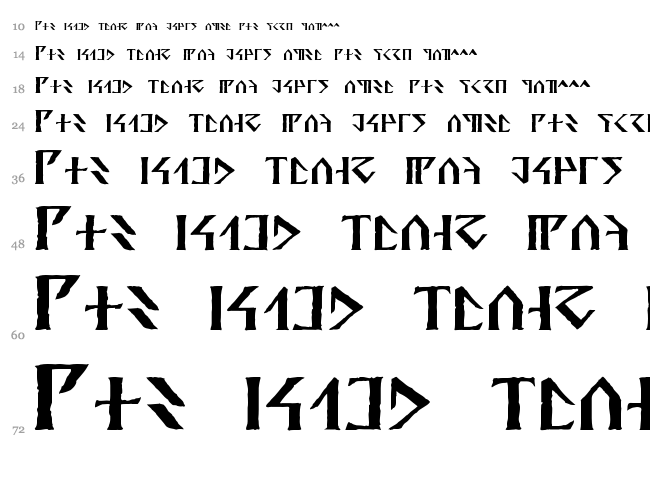 Davek font waterfall