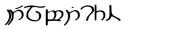 Elbisch font