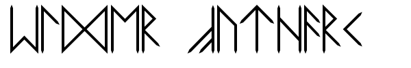 Elder Futhark font