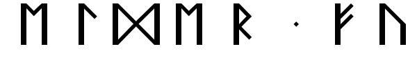 Elder Futhark 2 font