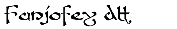 Fanjofey AH font