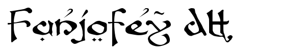 Fanjofey AH font preview
