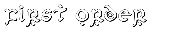 First Order font