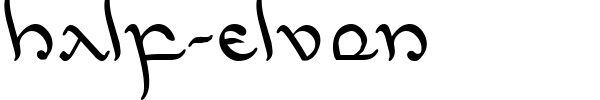 Half-Elven font