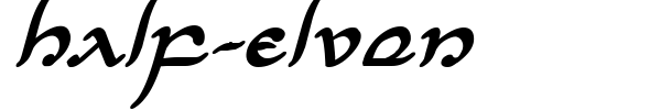 Half-Elven font preview