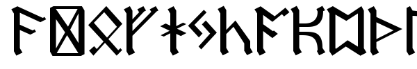Germanic + Dwarf + AngloSaxon font preview