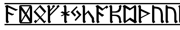 Germanic + Dwarf + AngloSaxon font preview