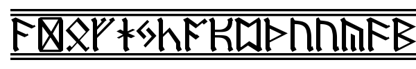 Germanic + Dwarf + AngloSaxon font preview