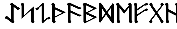Germanic + Dwarf + AngloSaxon font preview