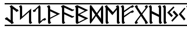 Germanic + Dwarf + AngloSaxon font preview