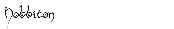Hobbiton font