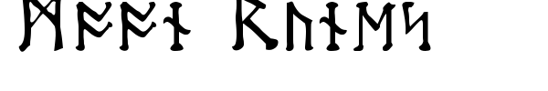 Moon Runes font