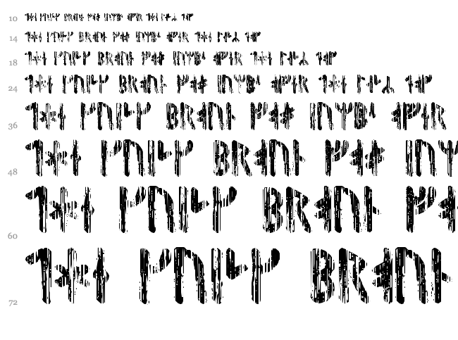 Nidhogg Runic font waterfall